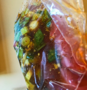 Marinating Hanger Steak