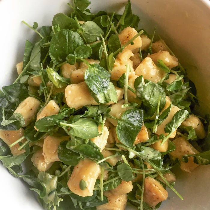 Micro Green Gorgonzola Gnocchi 