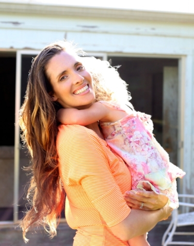 Veronica Lamb with her daughter.