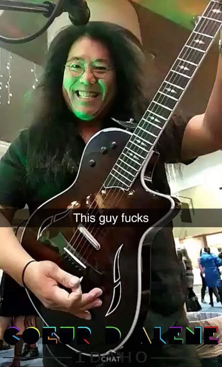 The Guitarist from The Mac and Cheese Festival that Folger showed us... in all his glory!