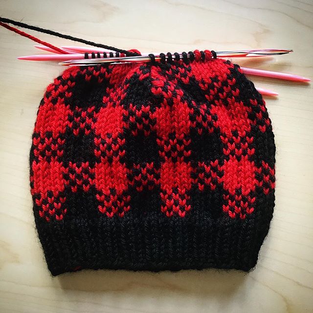 Work in progress #knitting #handmade #etsyseller #buffaloplaid #babygifts