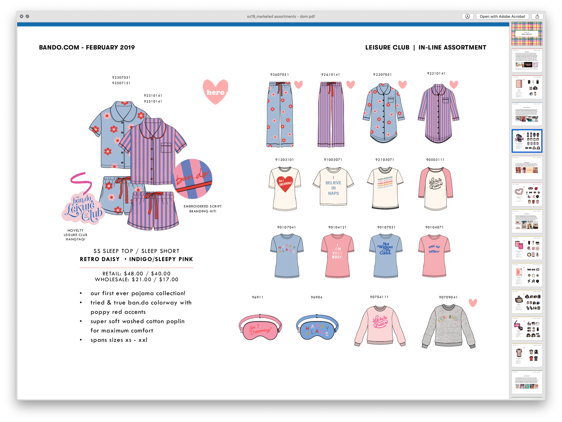 Visual Line List