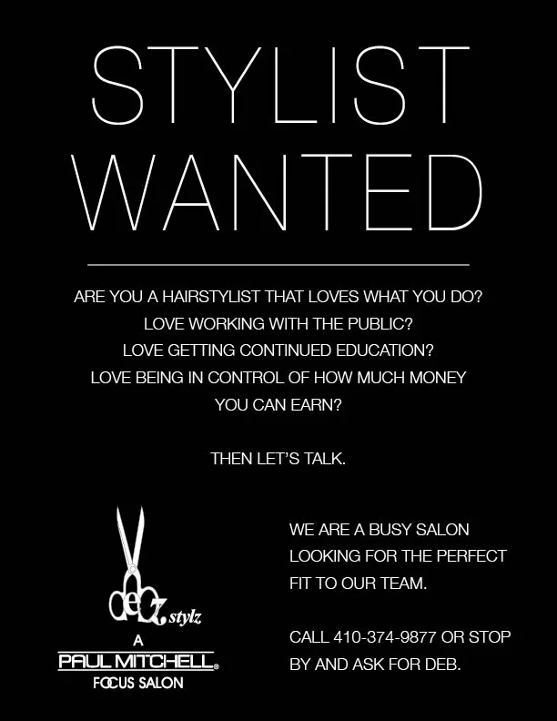 Stylist Wanted — debz stylz