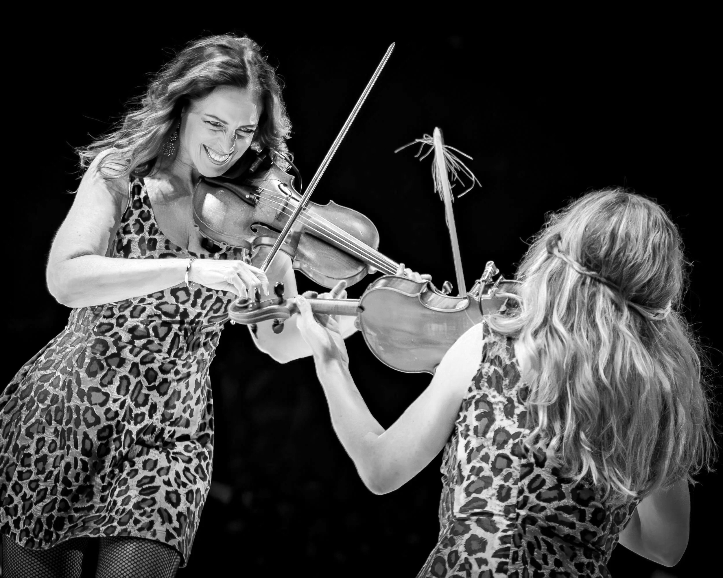 J'Anna Jacoby and Andrea Young Rod Stewart