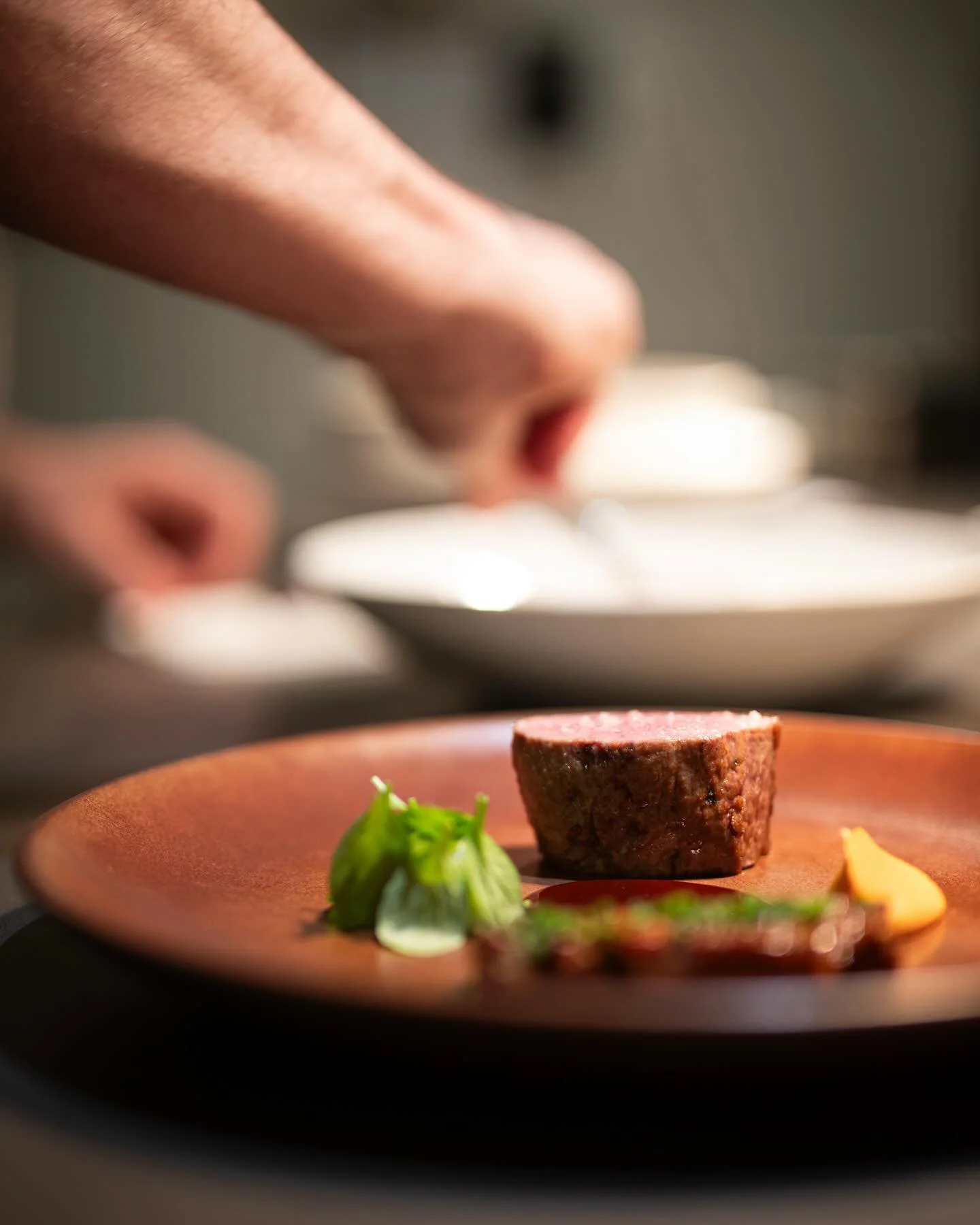 Lamb saddle
Merguez terrine, romesco, smoked yogurt
📷: @jcmadenphotography 
.
.
.
.
.
#labattoirvan #alacarte #labattoirchefsmenu #yvrchefs #ourgastown