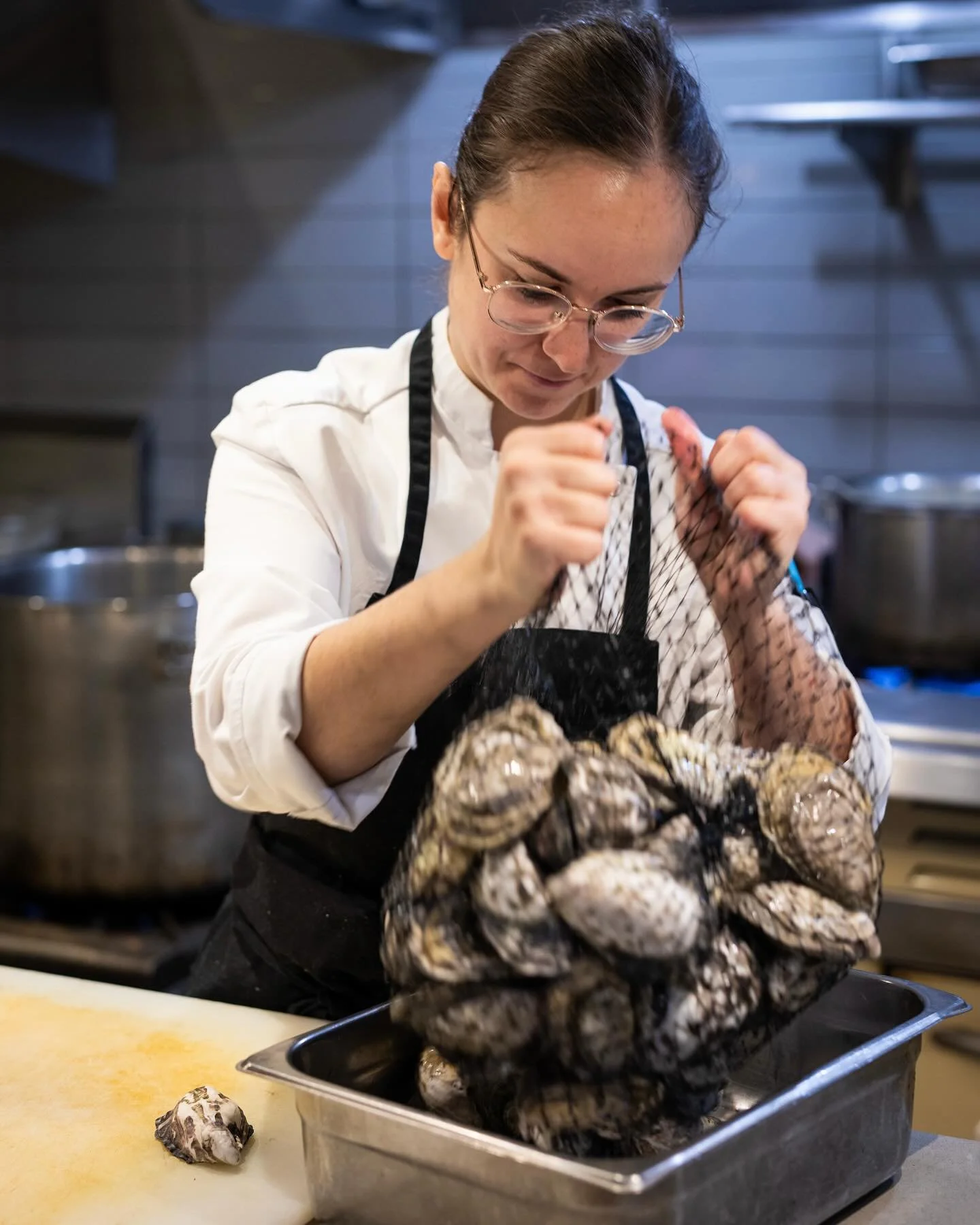 January settles in, and the kitchen keeps moving.

Sous Chef, Elisa at work as we lean into winter with some of the season&rsquo;s best ingredients from our friends at @fannybayoysters. Winter is a great time to slow down, gather around the table, an