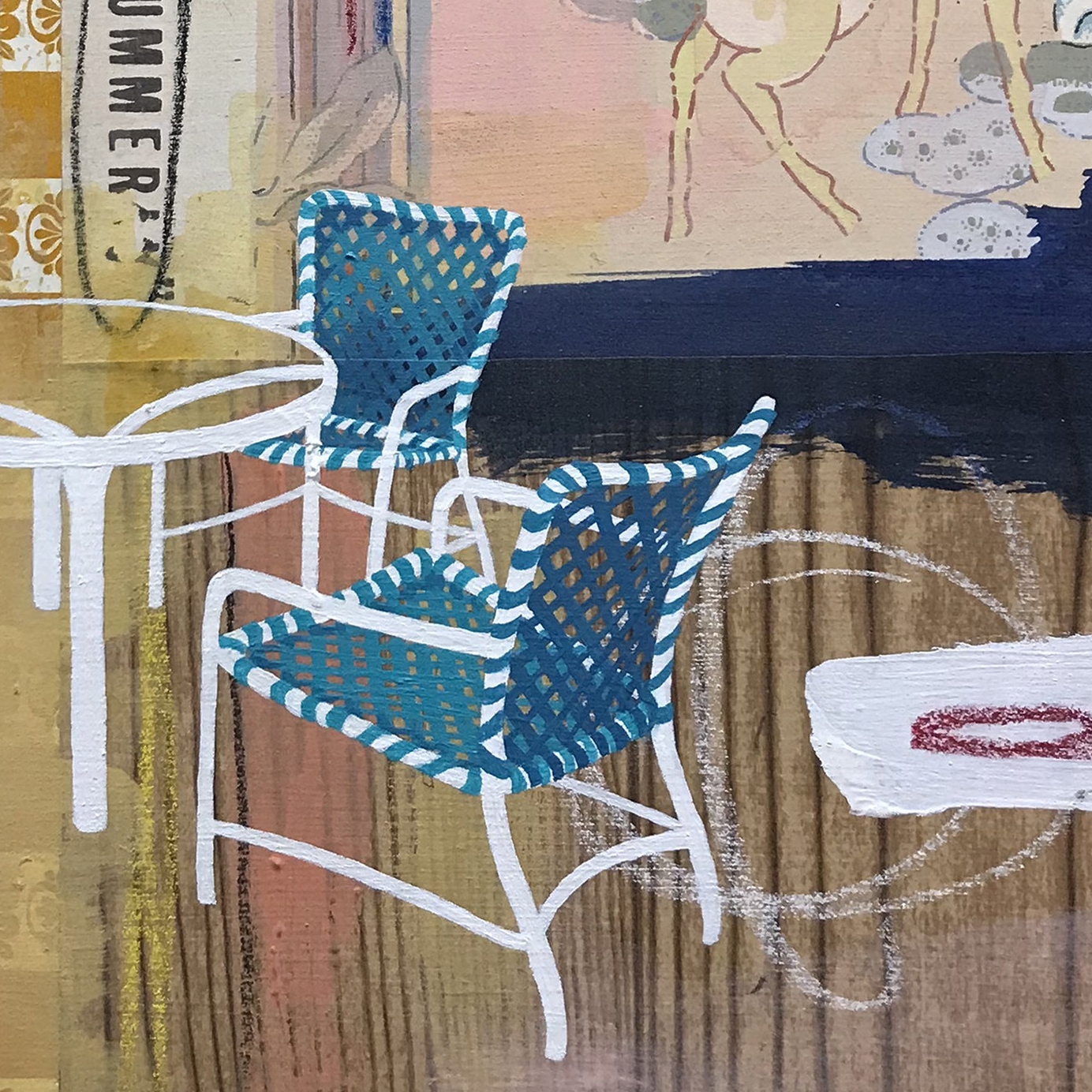  mixed media on panel  12” x 12”  2018   