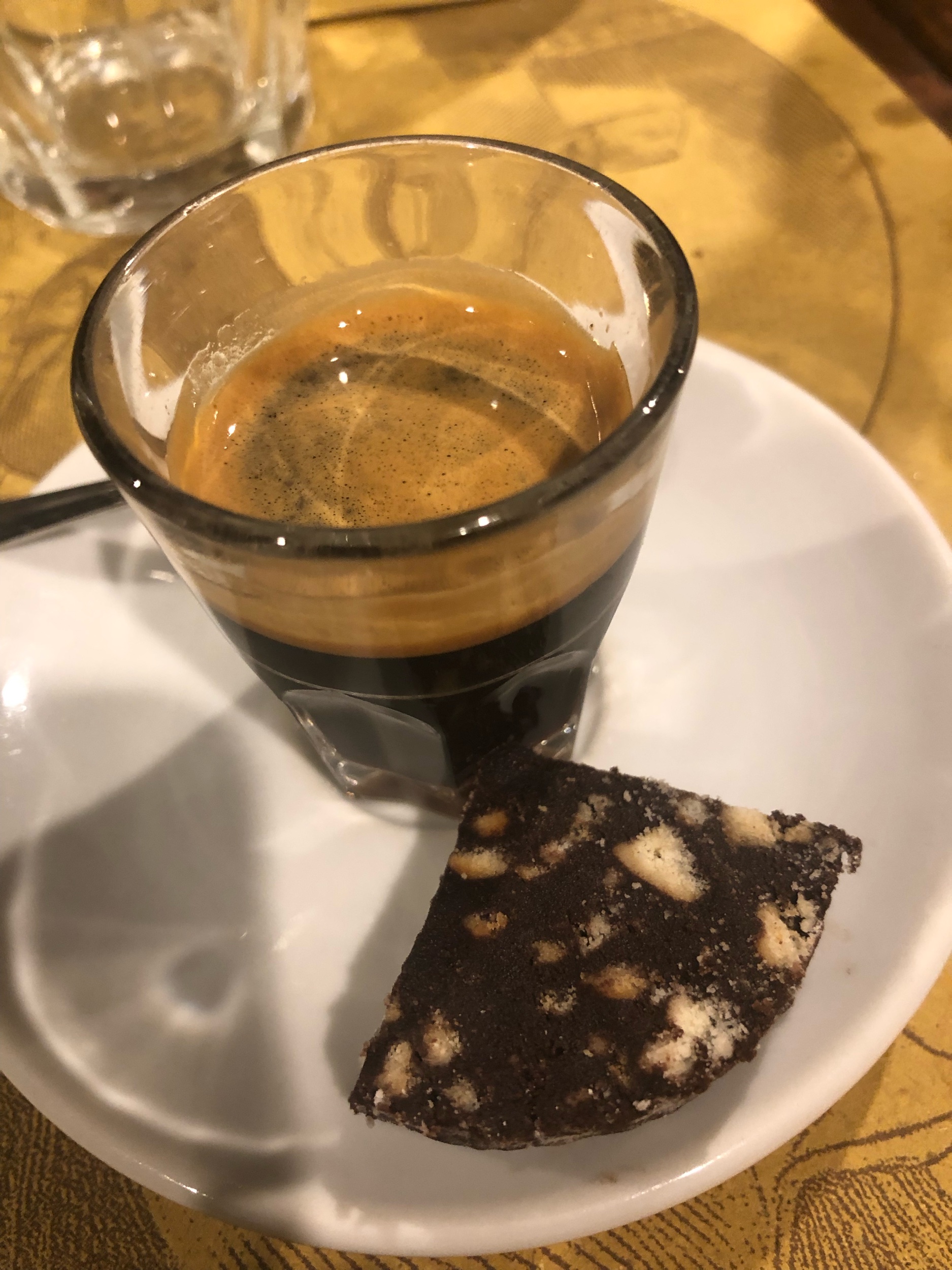 Caffe corretto and soft biscotto 