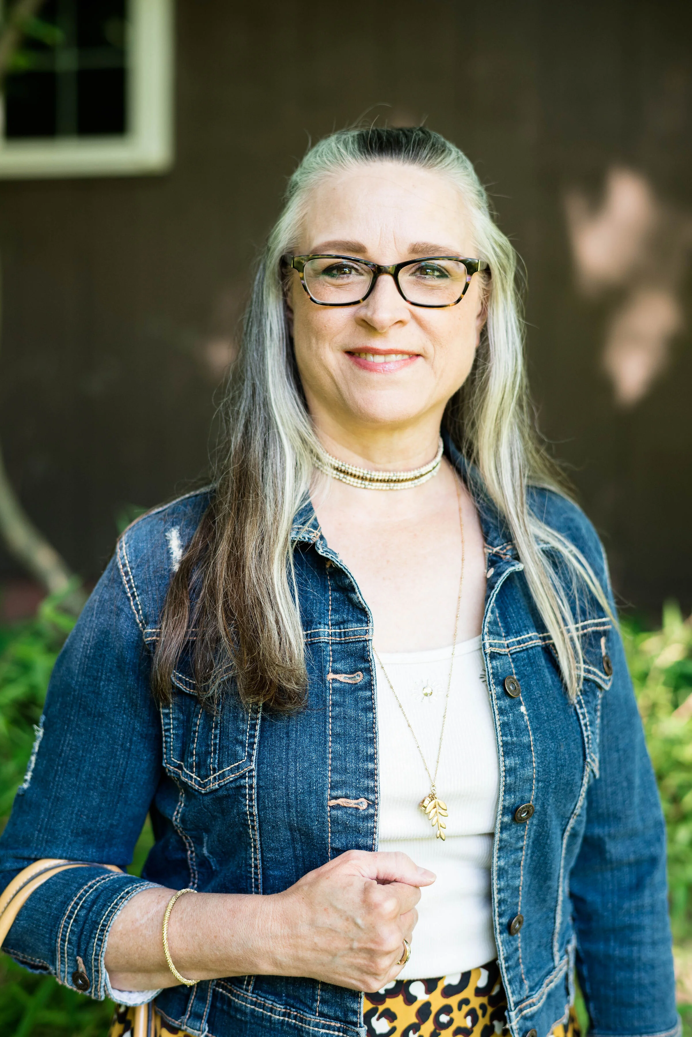 Summer style - leopard print skirt - casual