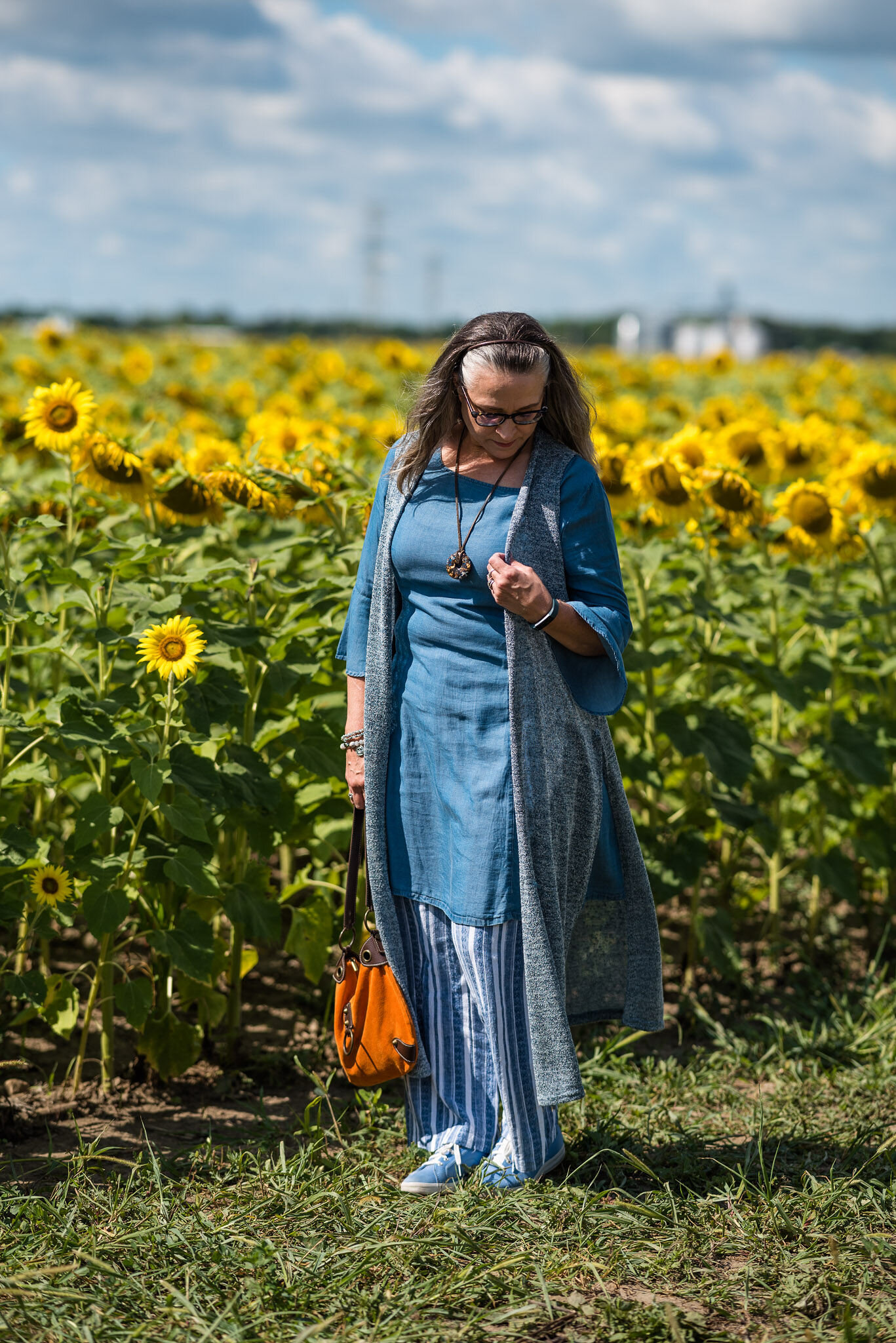Chambray Dress Look 2 — Stylin' Granny Mama