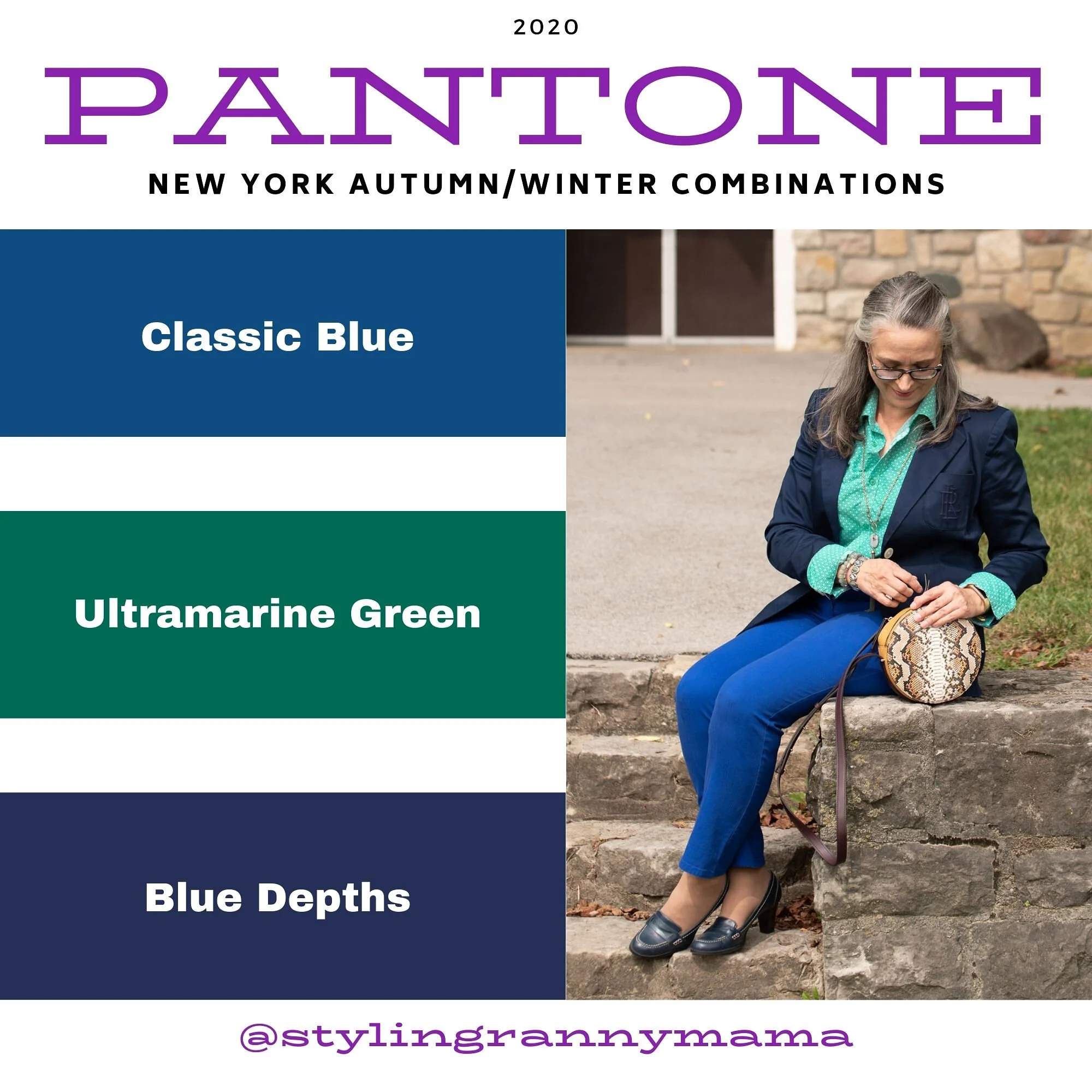 Pantone - Autumn/Winter 2020 - Classic Blue, Ultramarine Green and Blue Depths