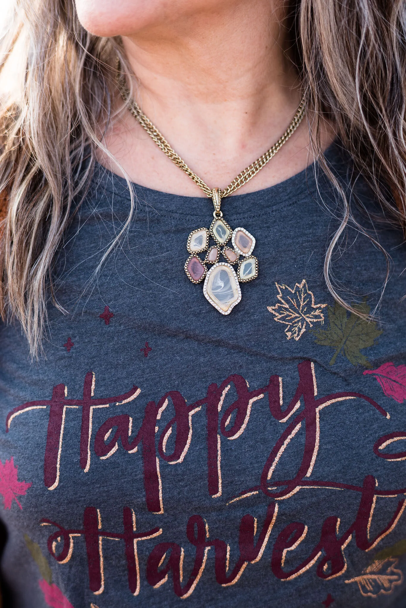 Fall/Thanksgiving - Distressed jeans and holiday tee