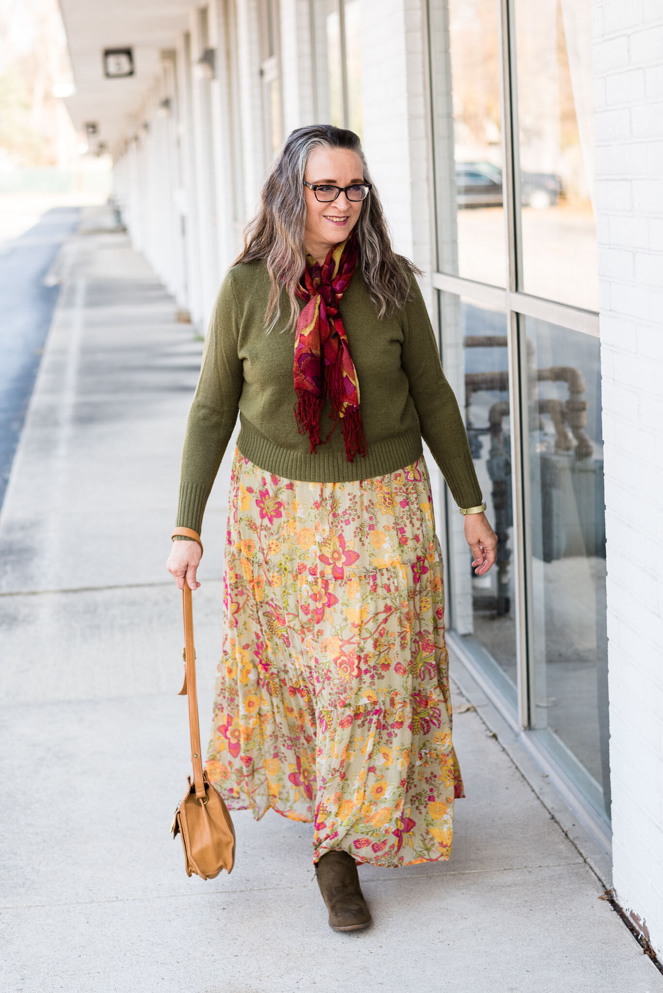 Fall/Thanksgiving - Maxi skirt and pulloever sweater