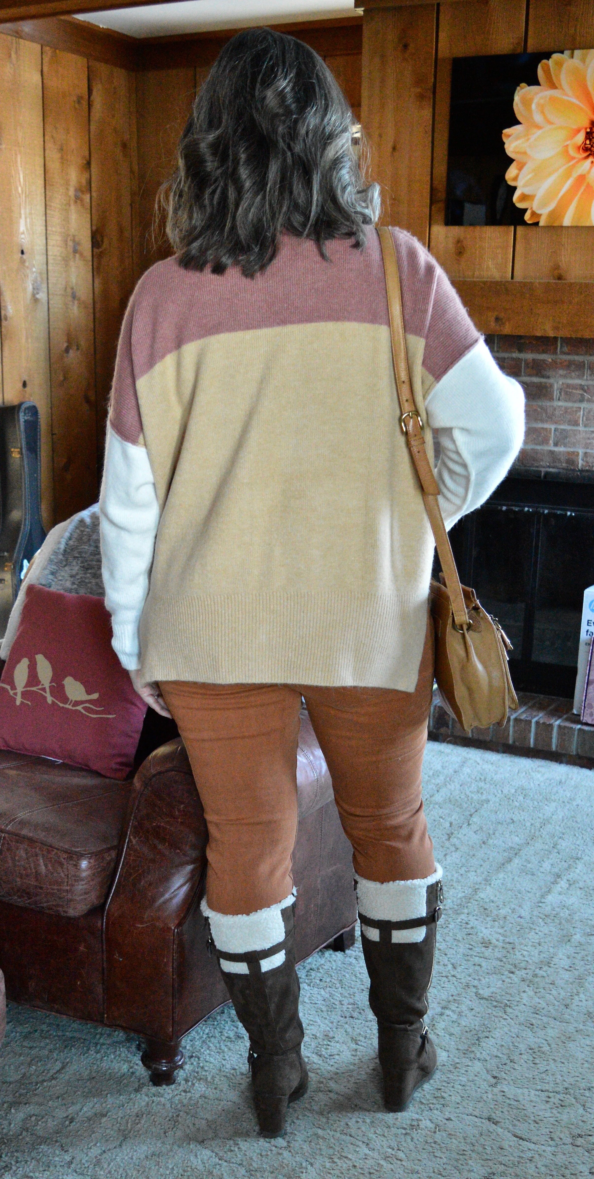 Winter trends - color block and shearling