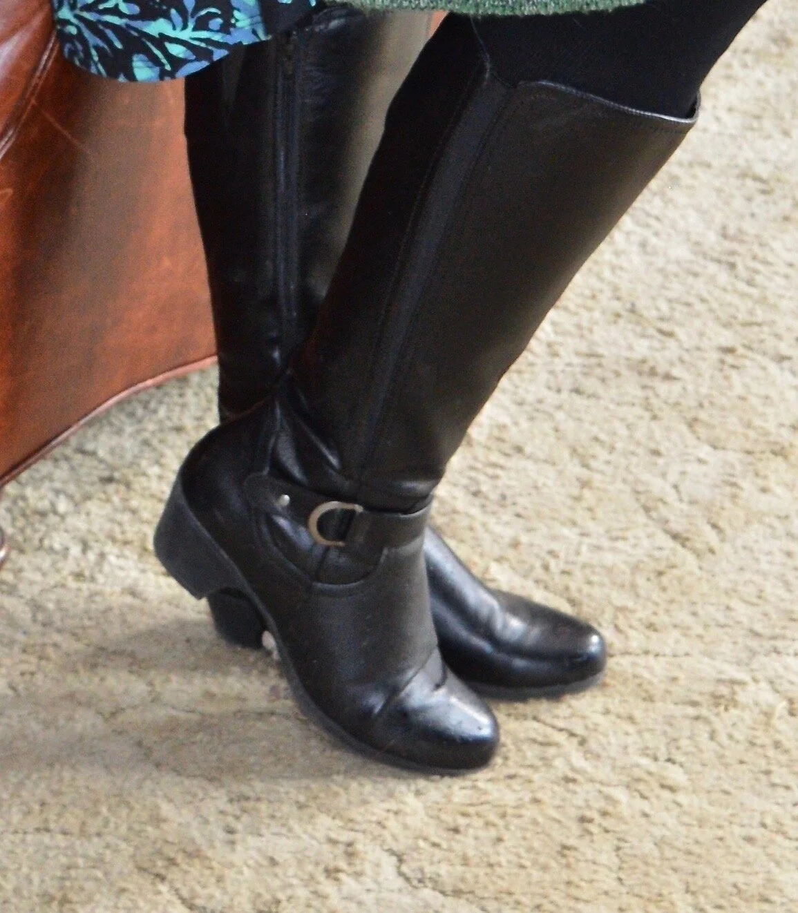 Having fun with layers - summer dress in winter