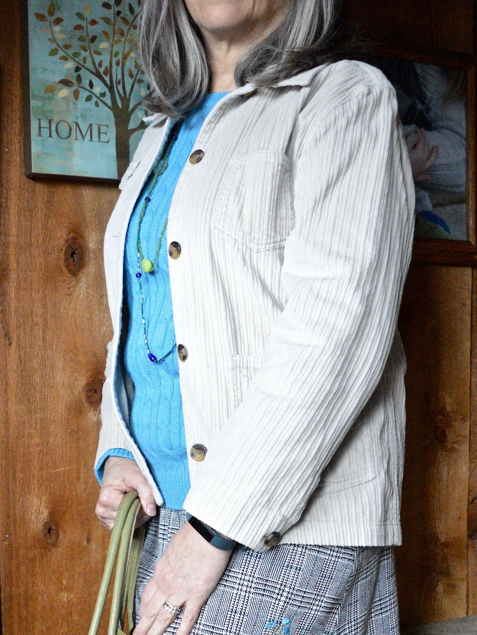 Having fun with layers - plaid skirt