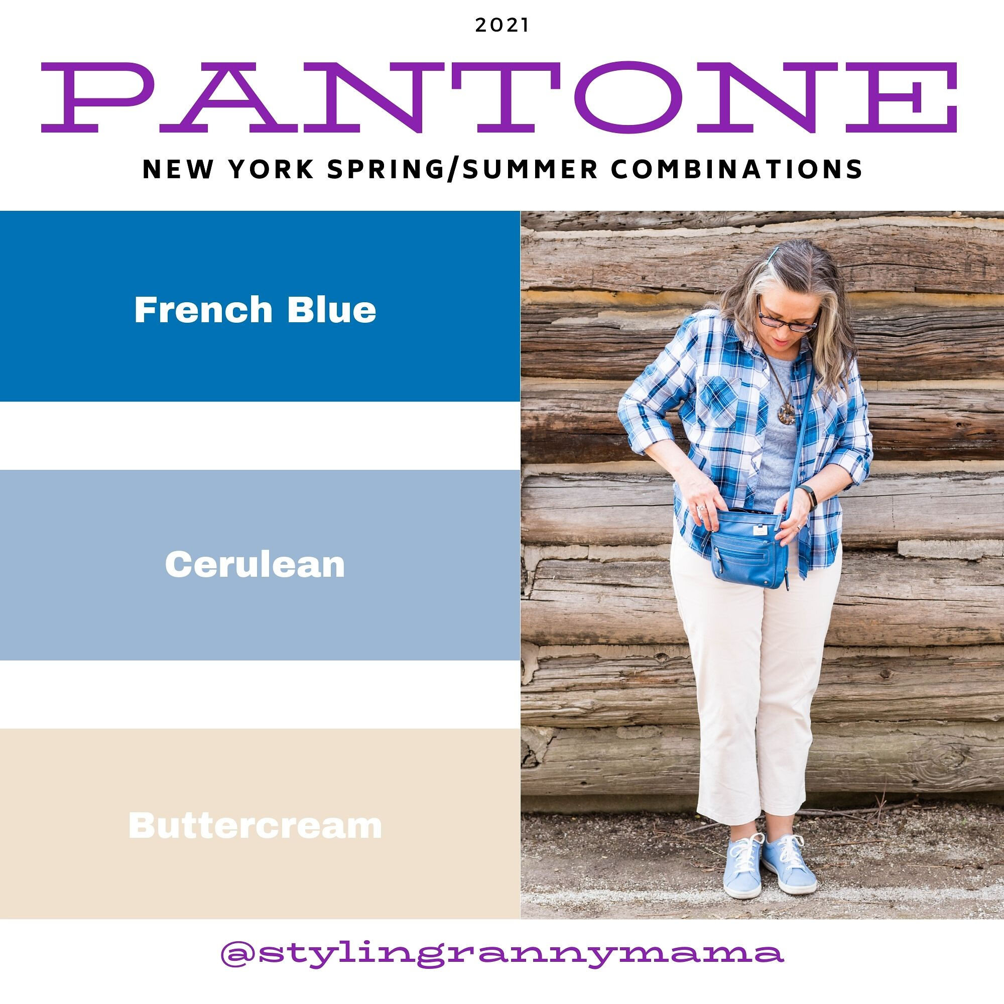 Pantone - Spring/Summer - 2021 - New York Palette: French Blue, Cerulean  and Buttercream — Stylin' Granny Mama