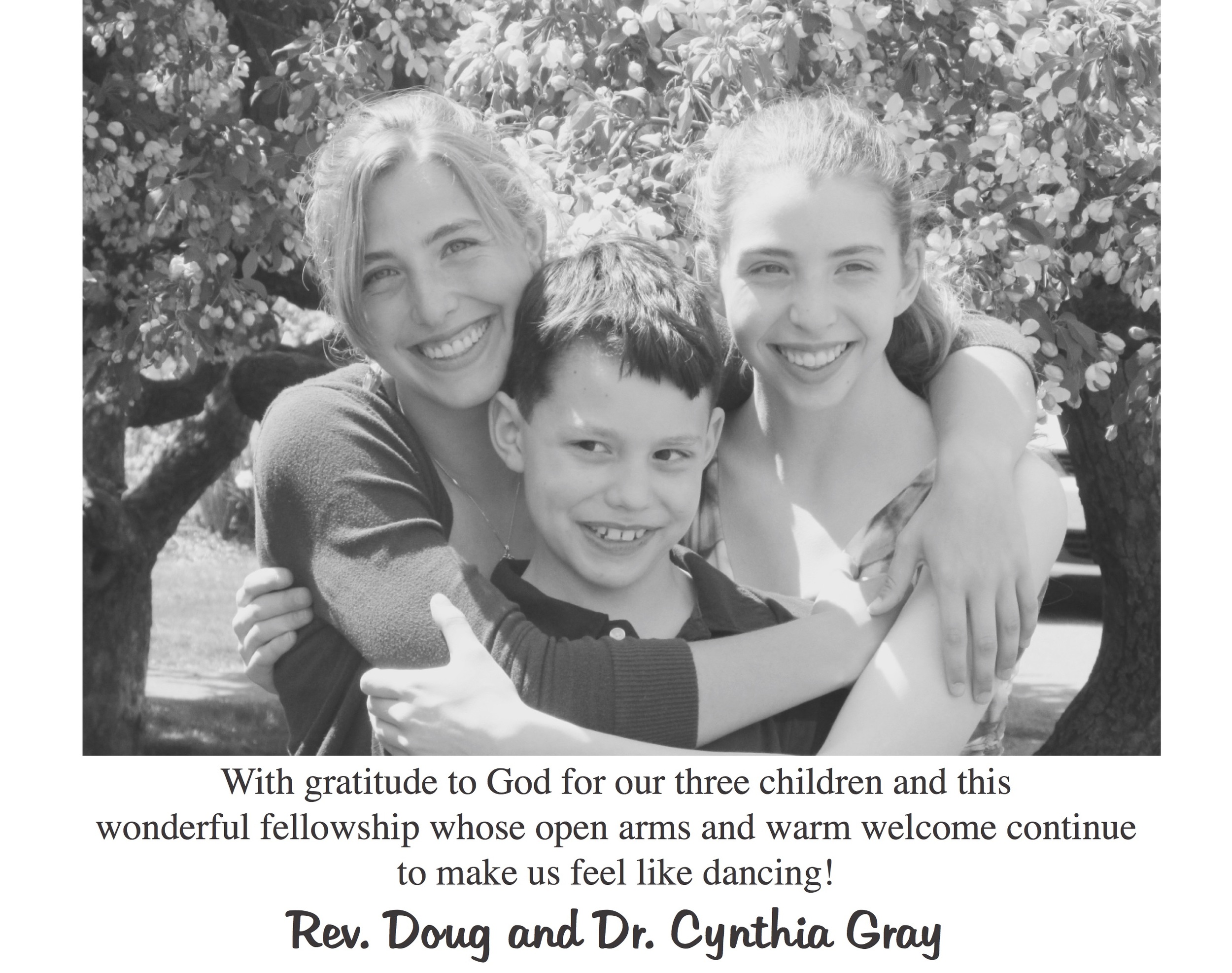 Rev. Doug and Dr. Cynthia Gray Family
