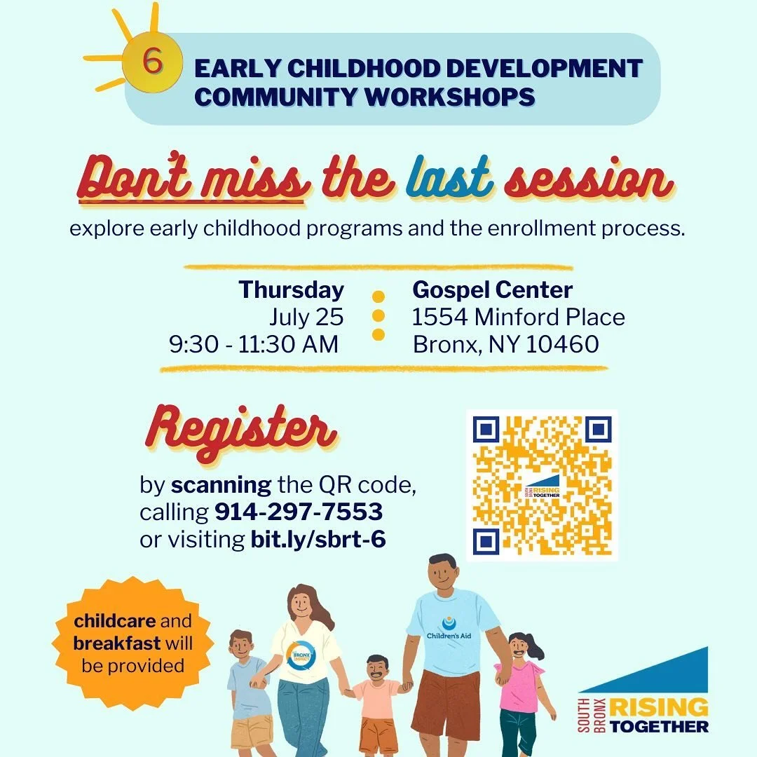 Join us for our final workshop of 2024 on Thursday, June 25. 🍎 Parent facilitators and professionals will dive into Pre-K/3K enrollment, the Head Start programs and all daycare options. ⭐️ Don&rsquo;t miss this opportunity to give your child a stron