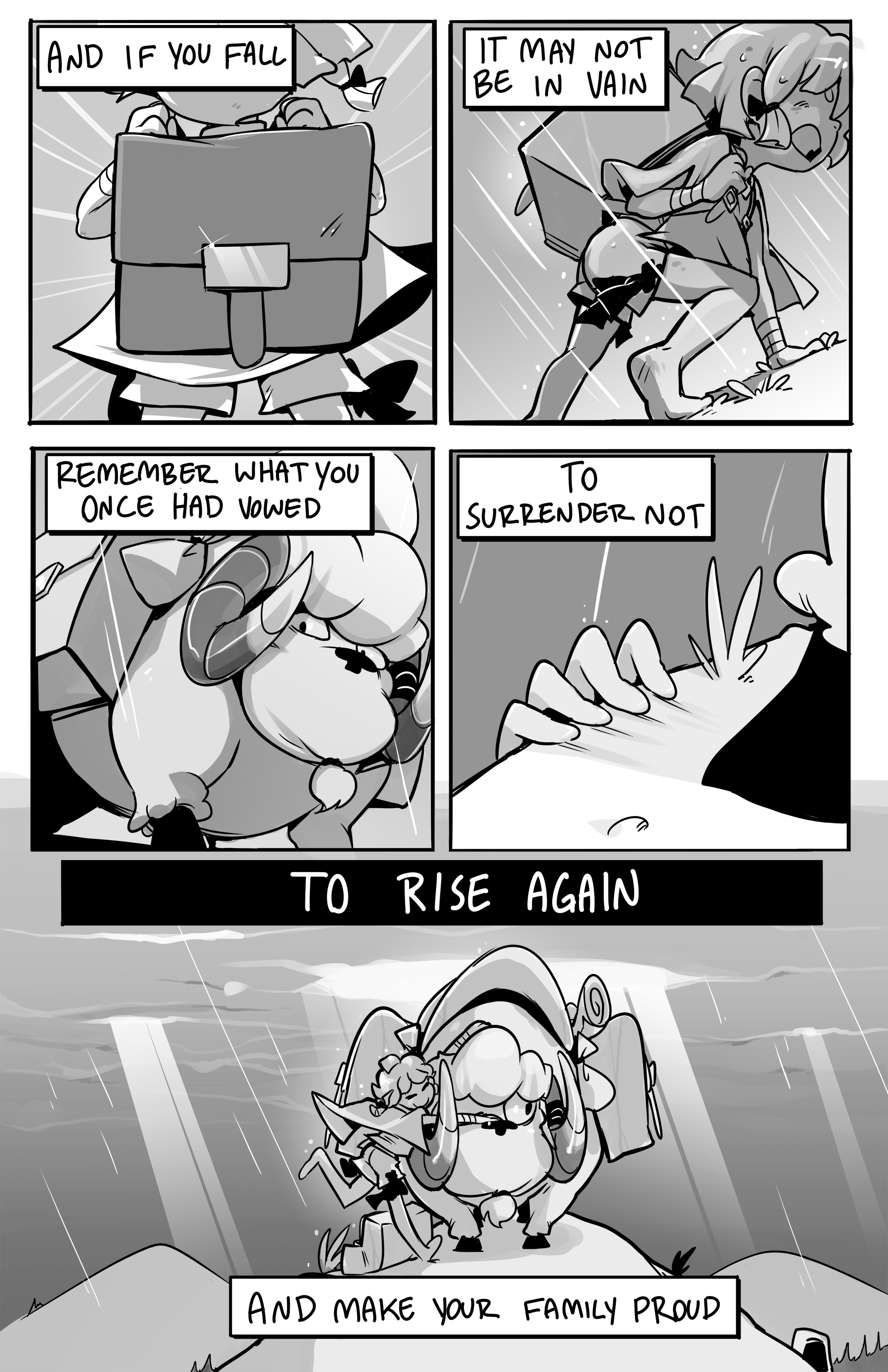 Storyboard, Lines, Lettering for Find the Sky Webcomic