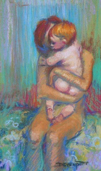 Sweet Cheeks, pastel (sold)