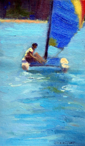 Into the Blue, oil (sold)