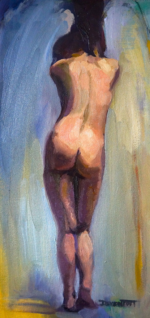 Curtain Call, oil (sold)