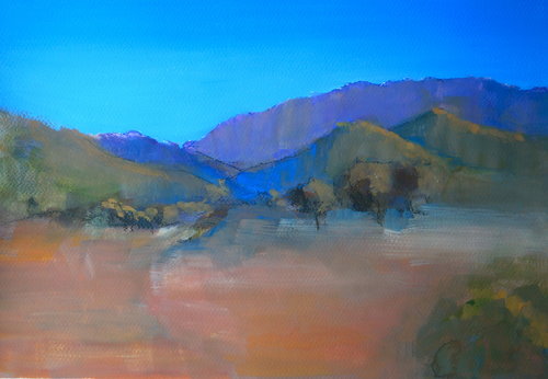 Enroute Flinders (gouache)