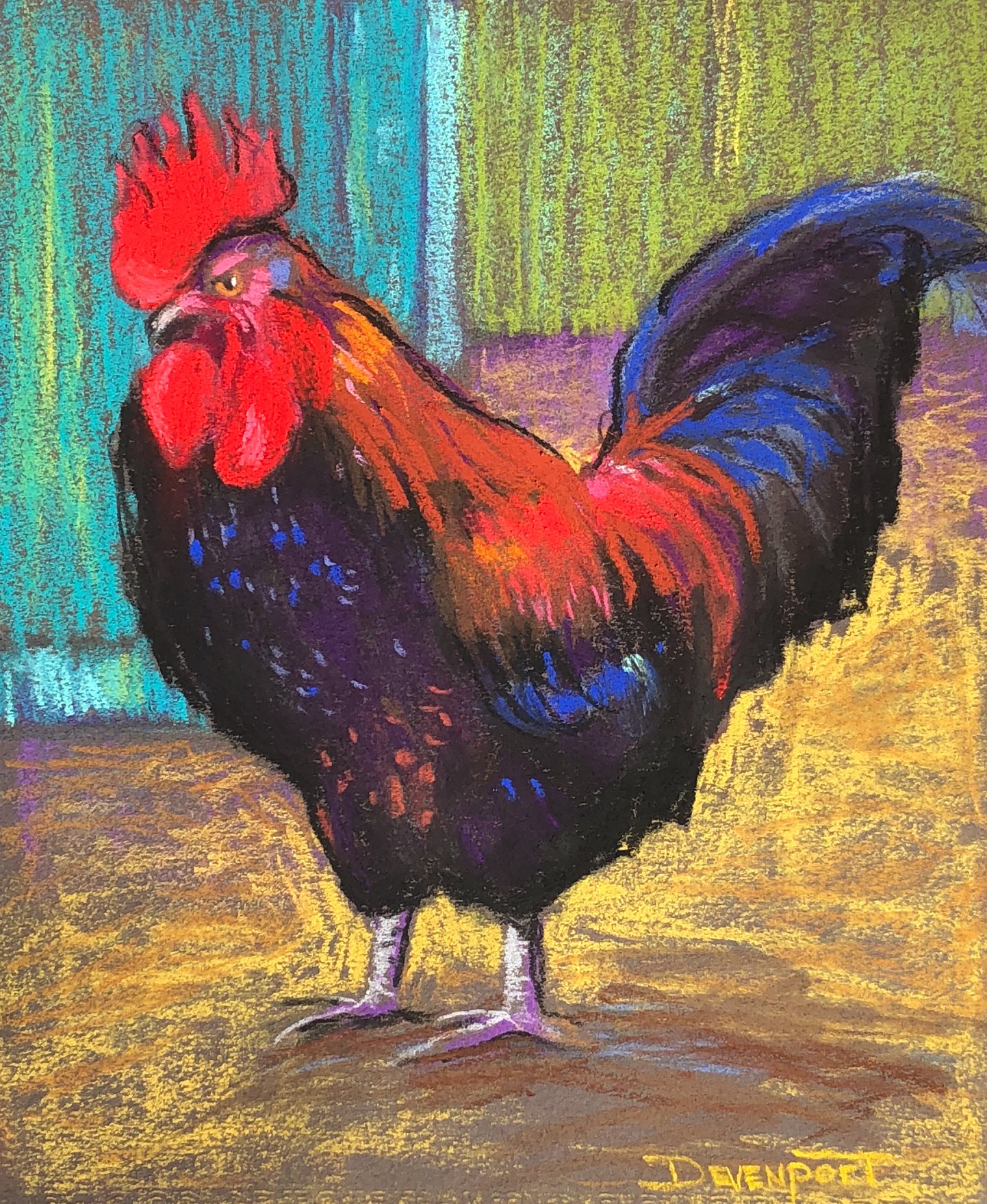Something to Crow About (pastel) - sold
