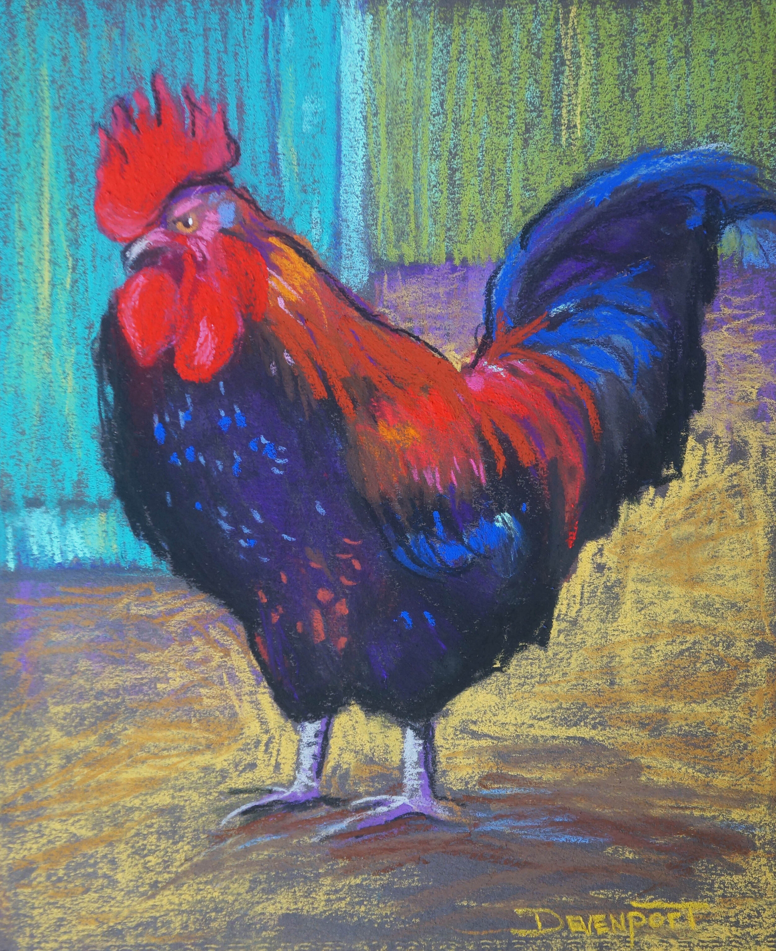 Something to Crow About, pastel (sold)