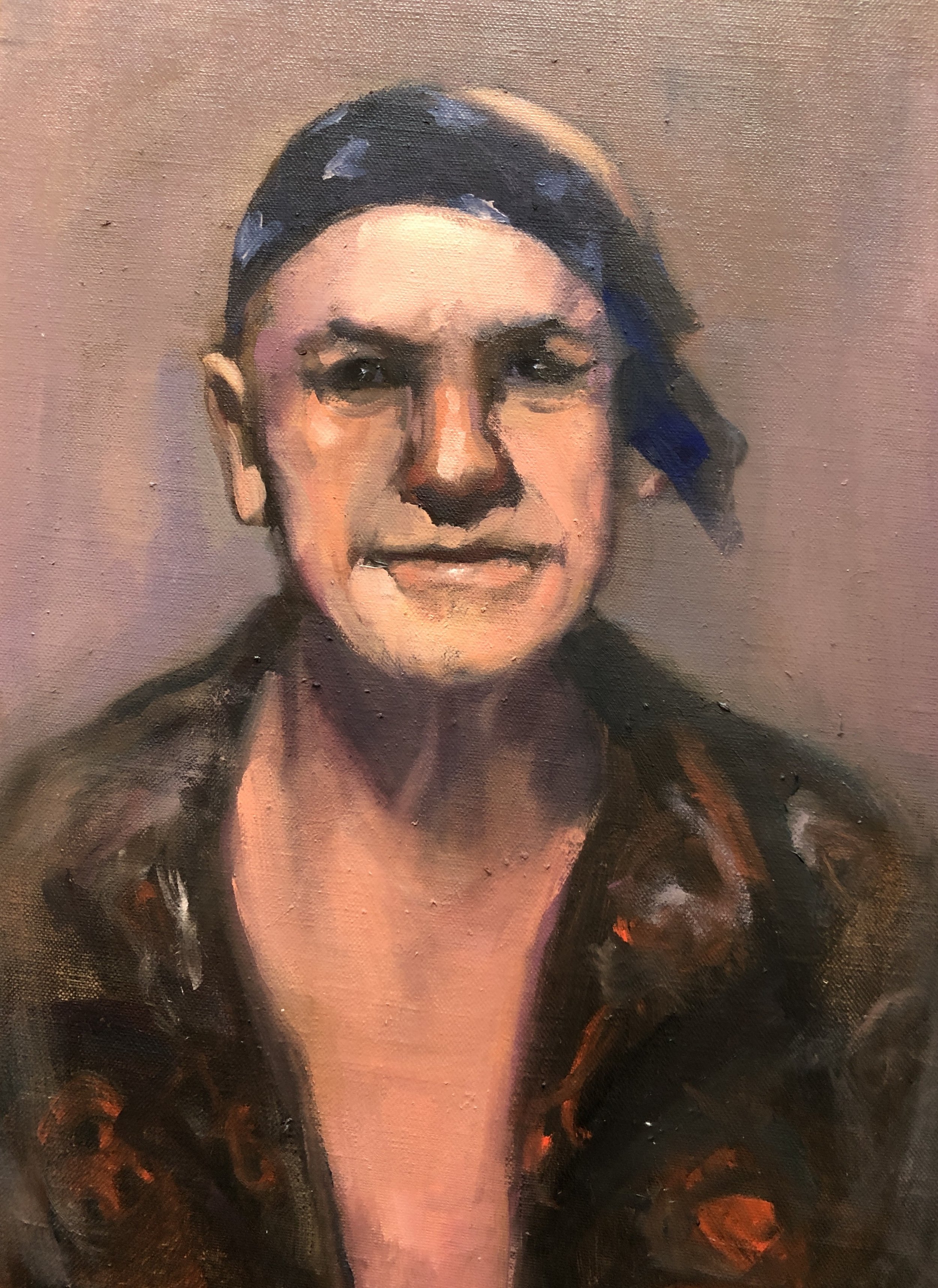 Brian, the pirate (oil on canvas board)