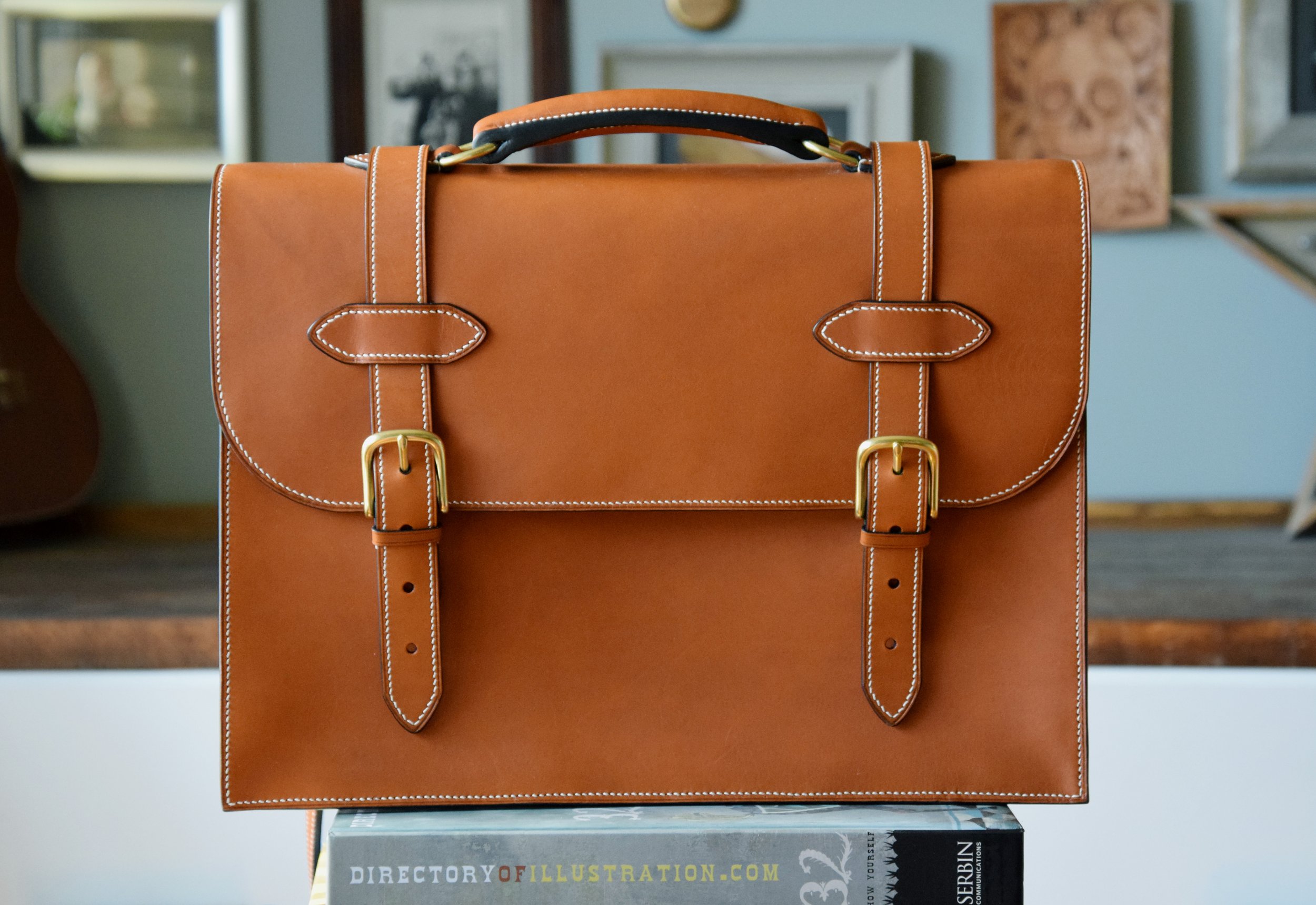 Vegetable Tanned Double Gusset Briefcase