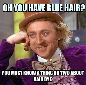 Actually, it's my fabulous stylist, Austyn. And it's hair COLOR, not DYE. You dye fabric. You color hair.