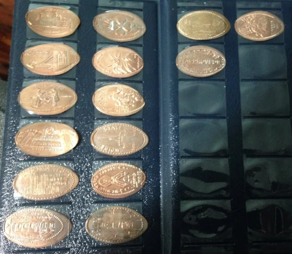 All of my smashed pennies from New York City.