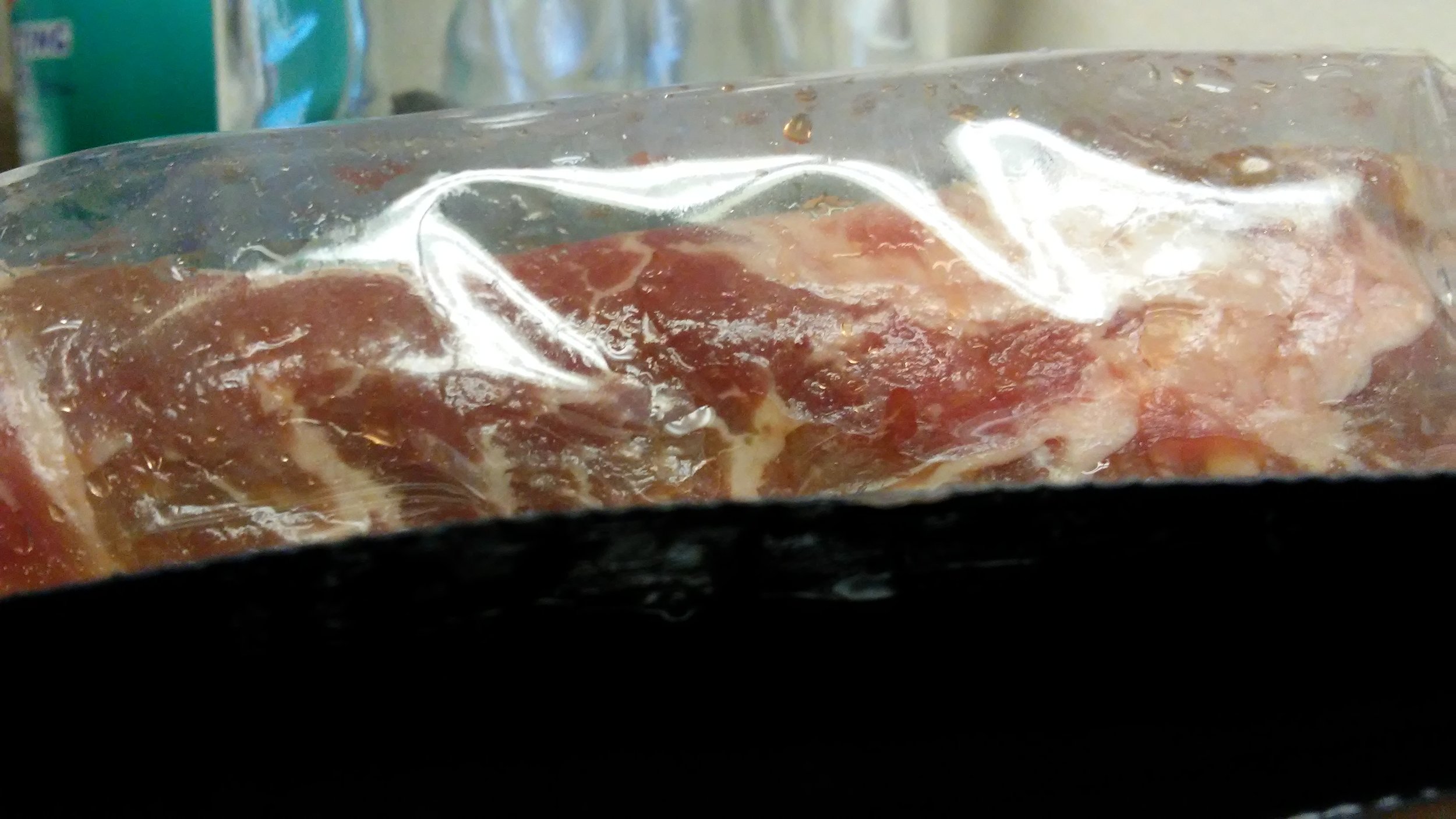 Not-so-vacuum-sealed steak