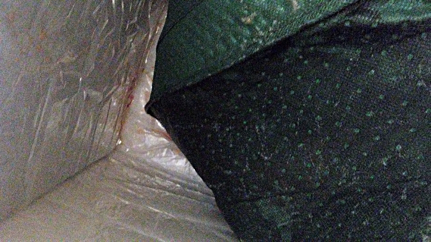 Blood-soaked insulated bag