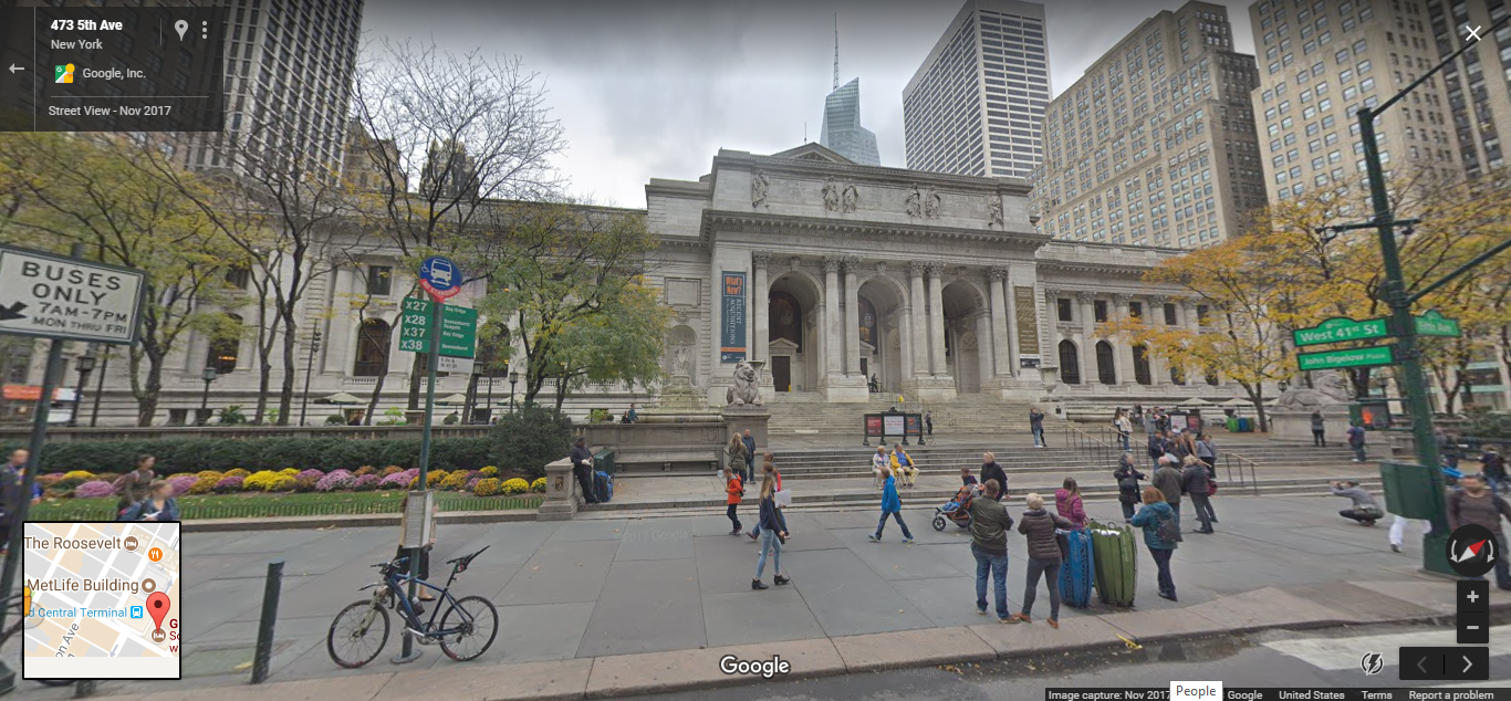 Passing NYPL on 5th Ave