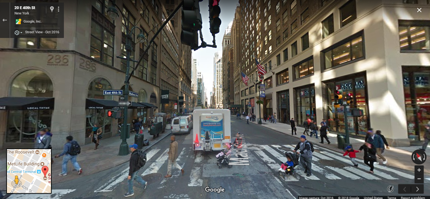 Turning onto Madison Ave