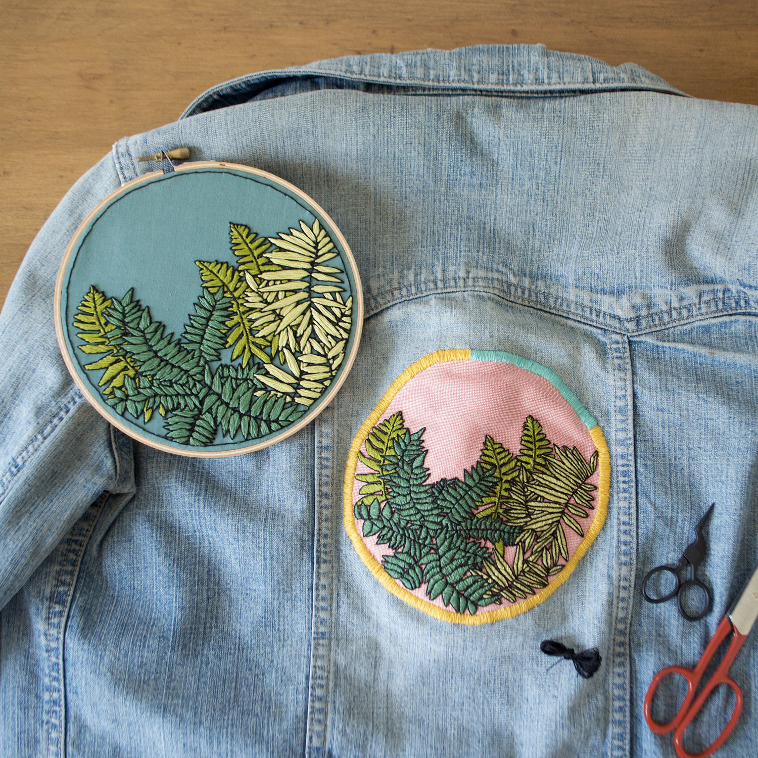 DIY Turn Your Hoop Art Into A Giant Patch Tutorial! — Sarah K. Benning  Contemporary Embroidery