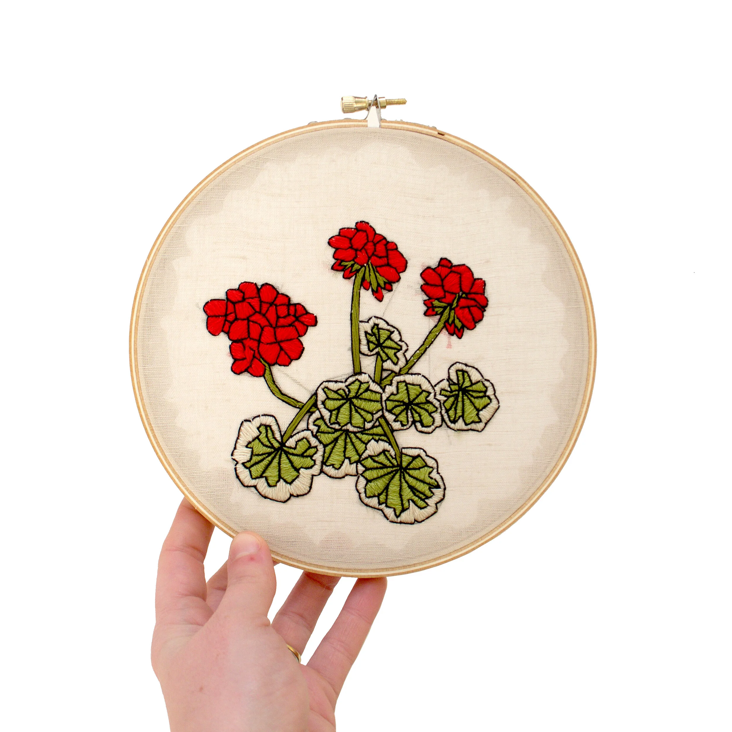 Basic: Geranium — Sarah K. Benning Contemporary Embroidery