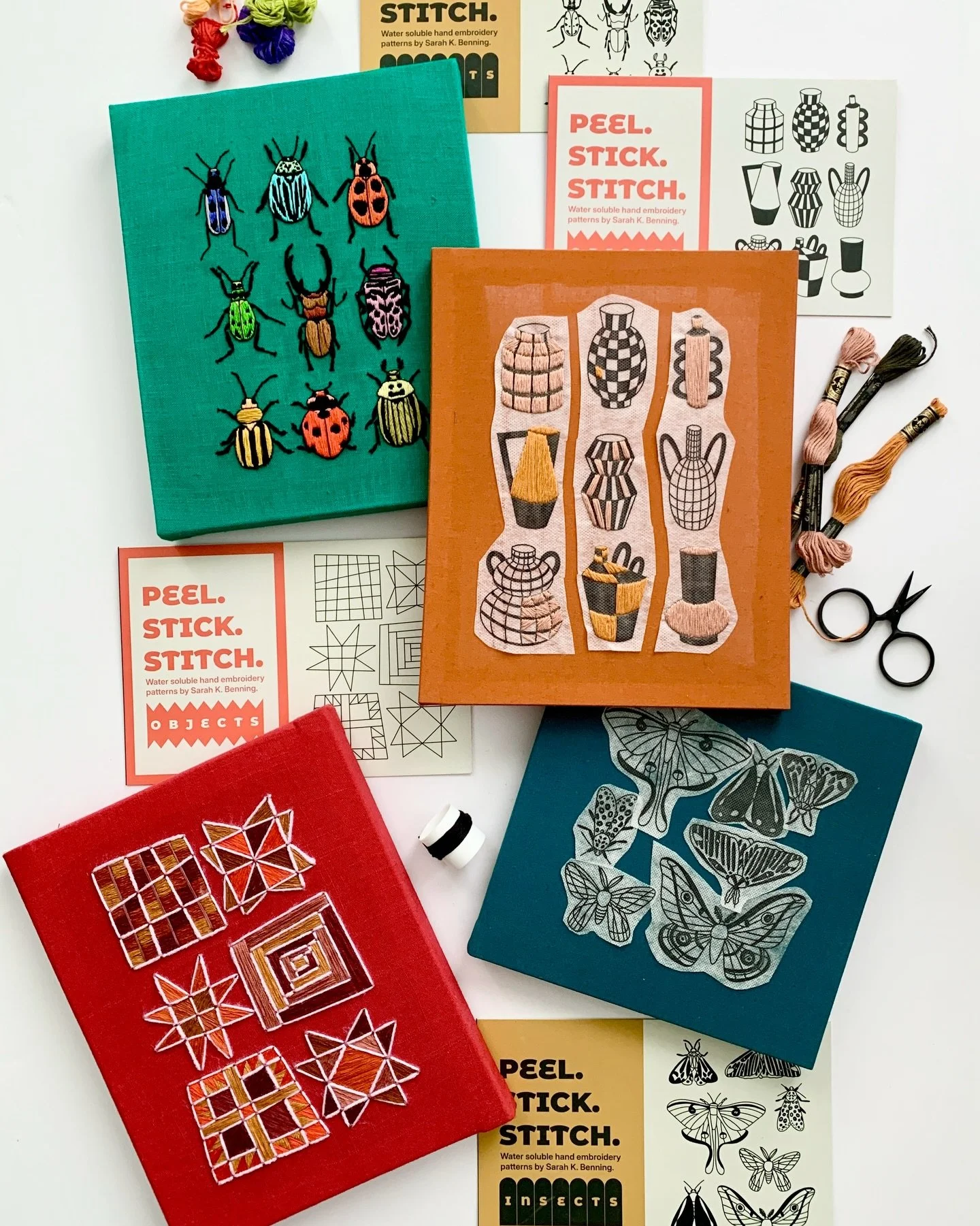 A little look at what&rsquo;s coming! Kicking off [aspirational] spring with some pollinators and a little craft-on-craft 💫

New stitch-it-yourself PEEL. STICK. STITCH. packs go on pre-sale to my newsletter friends this Tuesday! Sign up for a specia