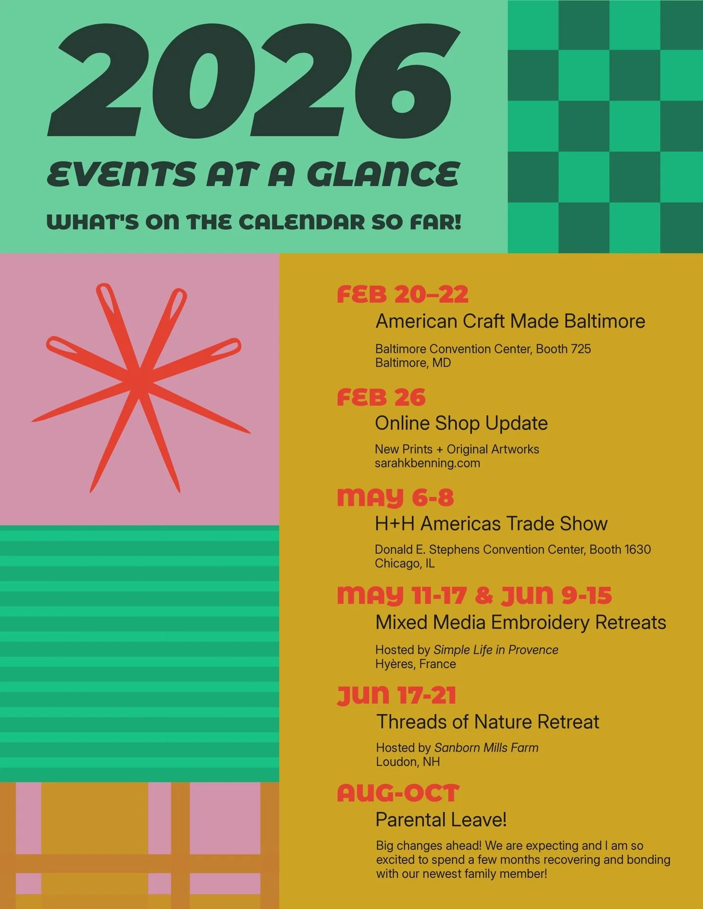 There&rsquo;s a lot I&rsquo;m looking forward to this year: new pieces, new events, and new threads to follow, but perhaps the biggest (and simultaneously tiniest) thing I&rsquo;m excited about is welcoming a new family member!

Davey and I are havin