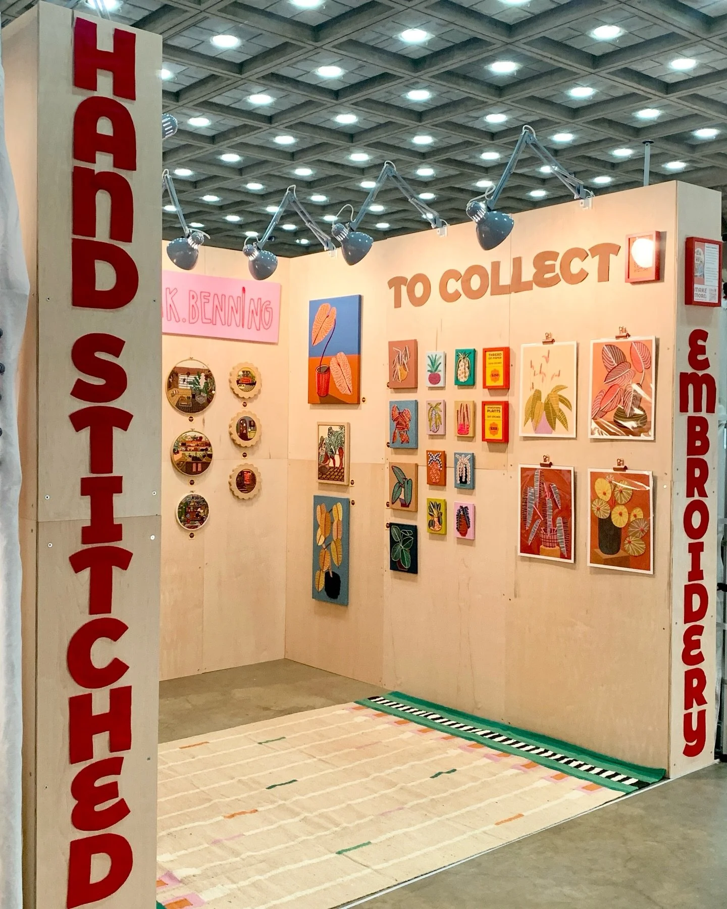 Doors are open at the @craftcouncil show at the Baltimore Convention Center. Come stop by booth 725 for all things embroidery ❤️ Open till 6 today!