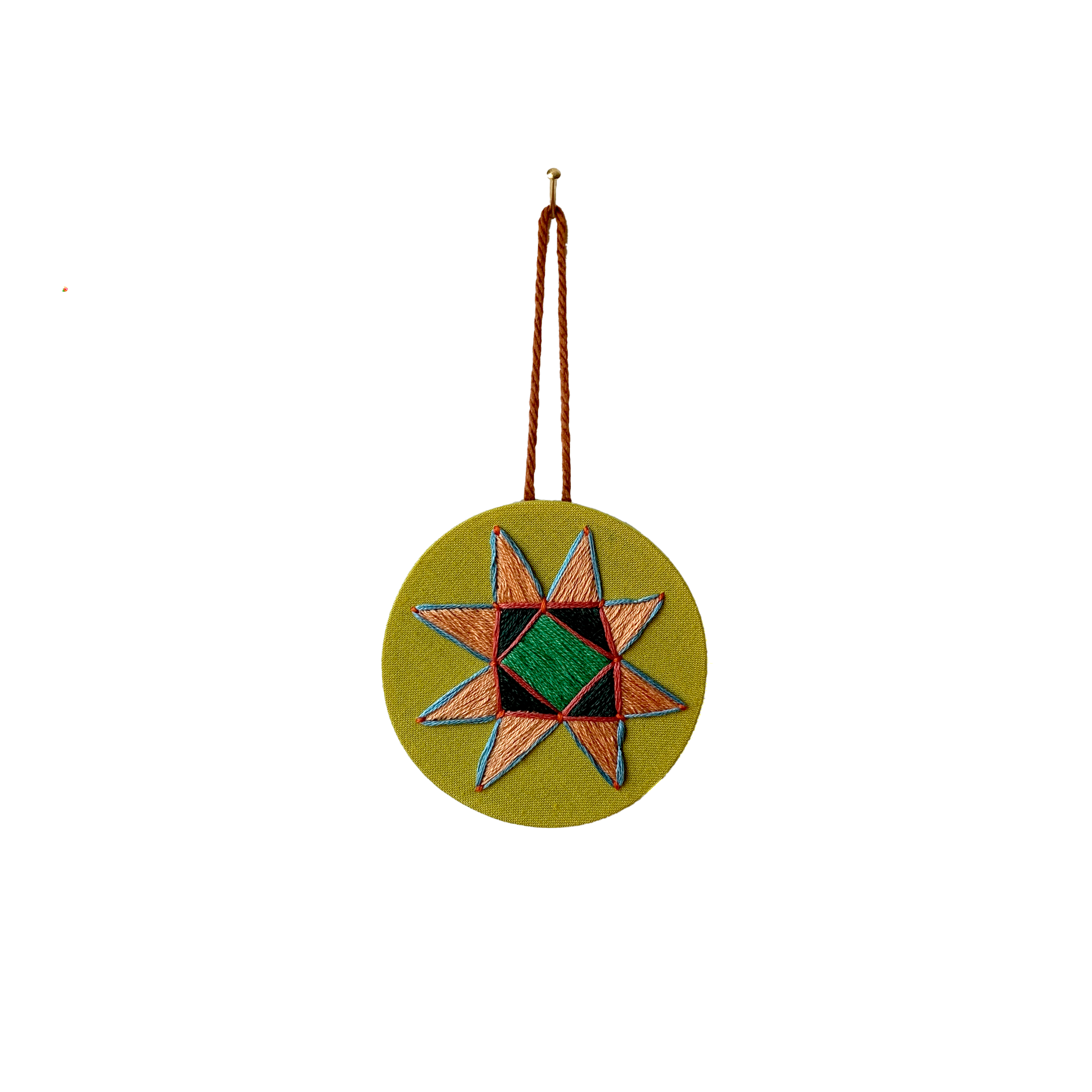 Quilt Star Ornament  10 - Mini Artwork
