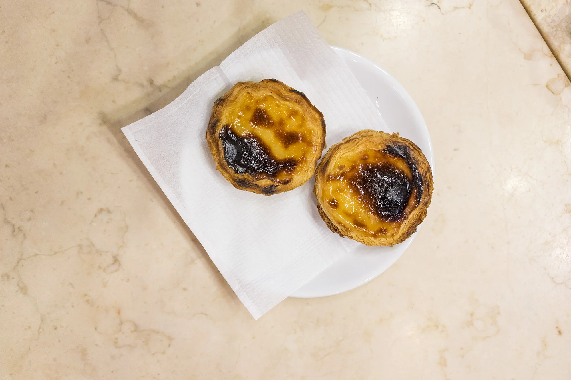 Pastel de natas at A Brasileira