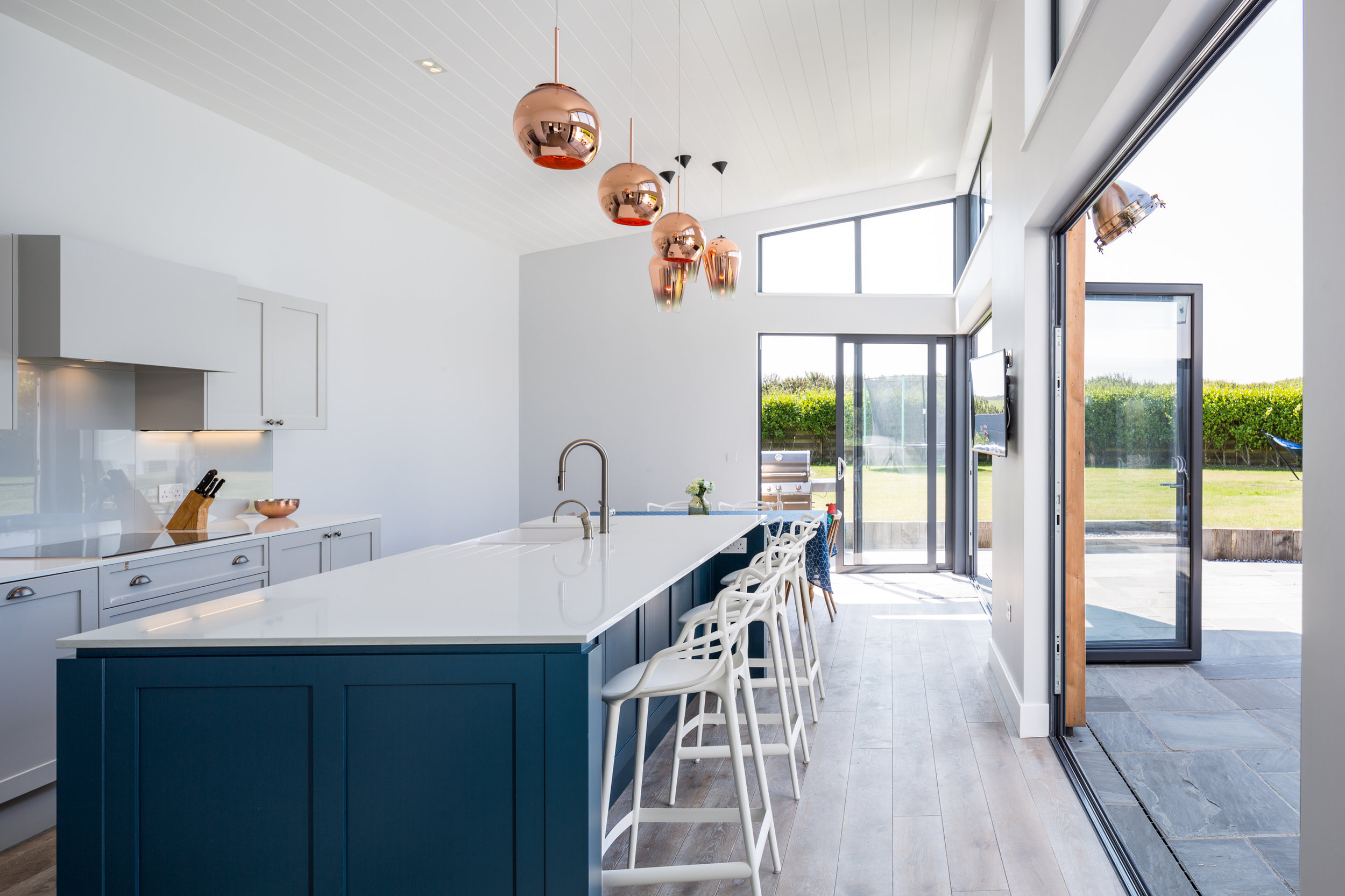 Bright and spacious kitchen opening onto rear garden