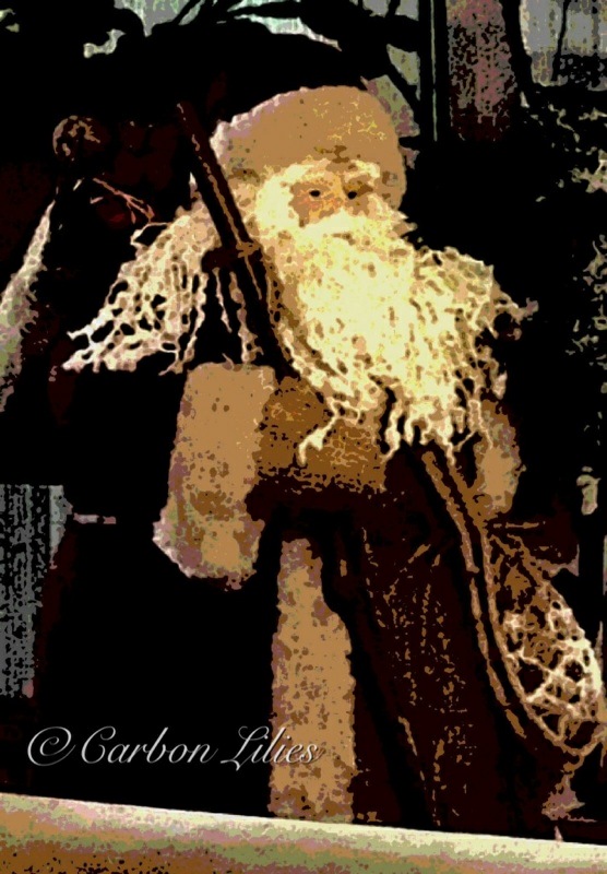 Father Christmas... decoration at the Lilies homestead