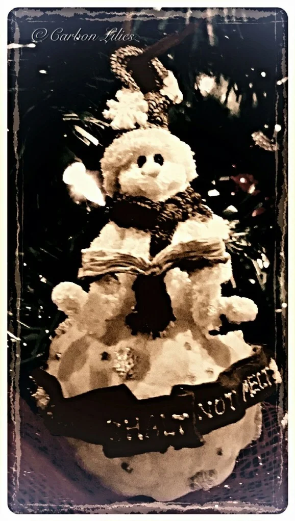A Lilies' Family ornament... Muppet Snowman - Thou shalt not melt