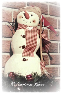 A Carbon Family decoration... Mr. Snowman