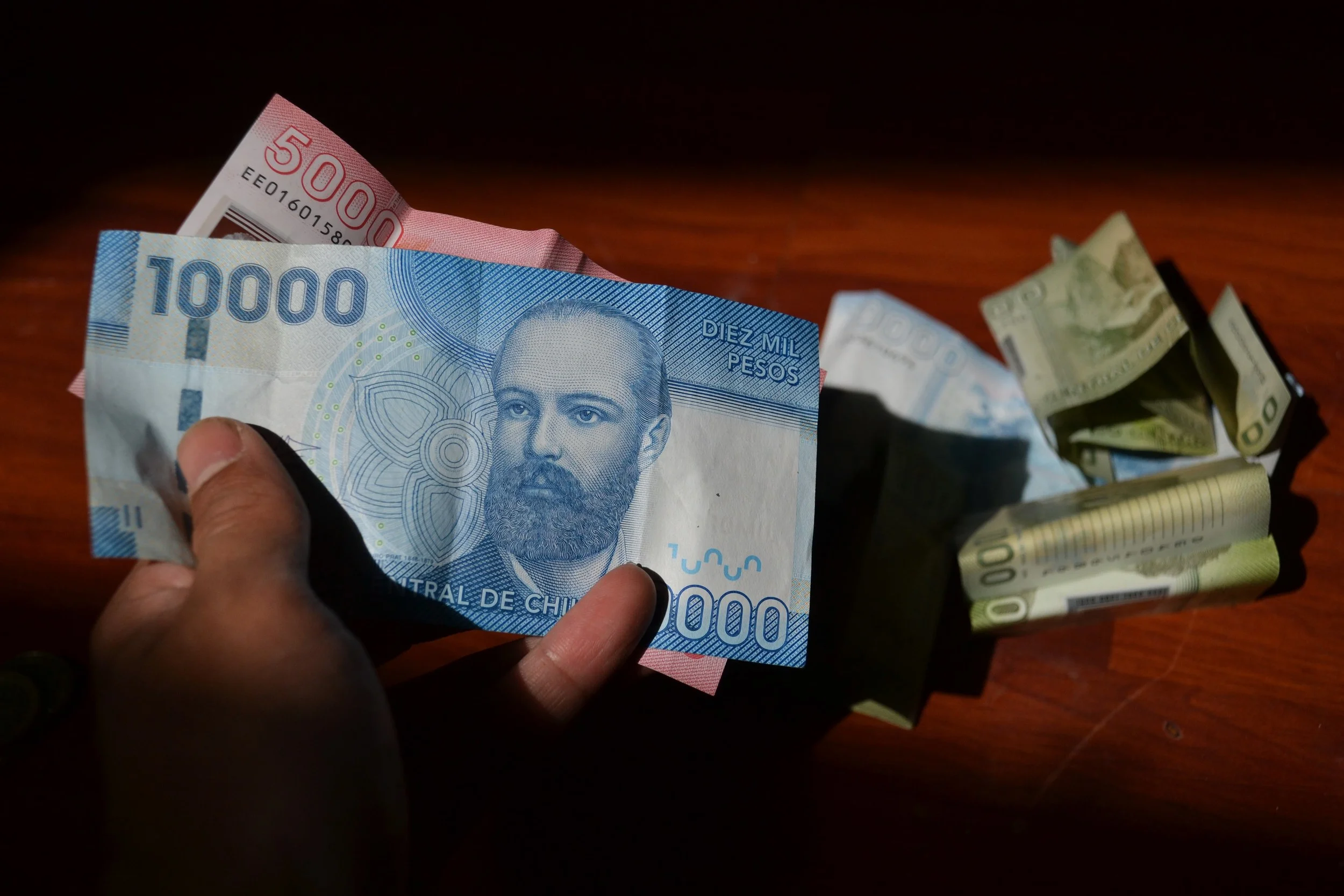 Chilean money.